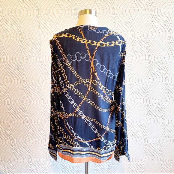 Democracy Button Down Blouse, size Large - Picture 3 of 9